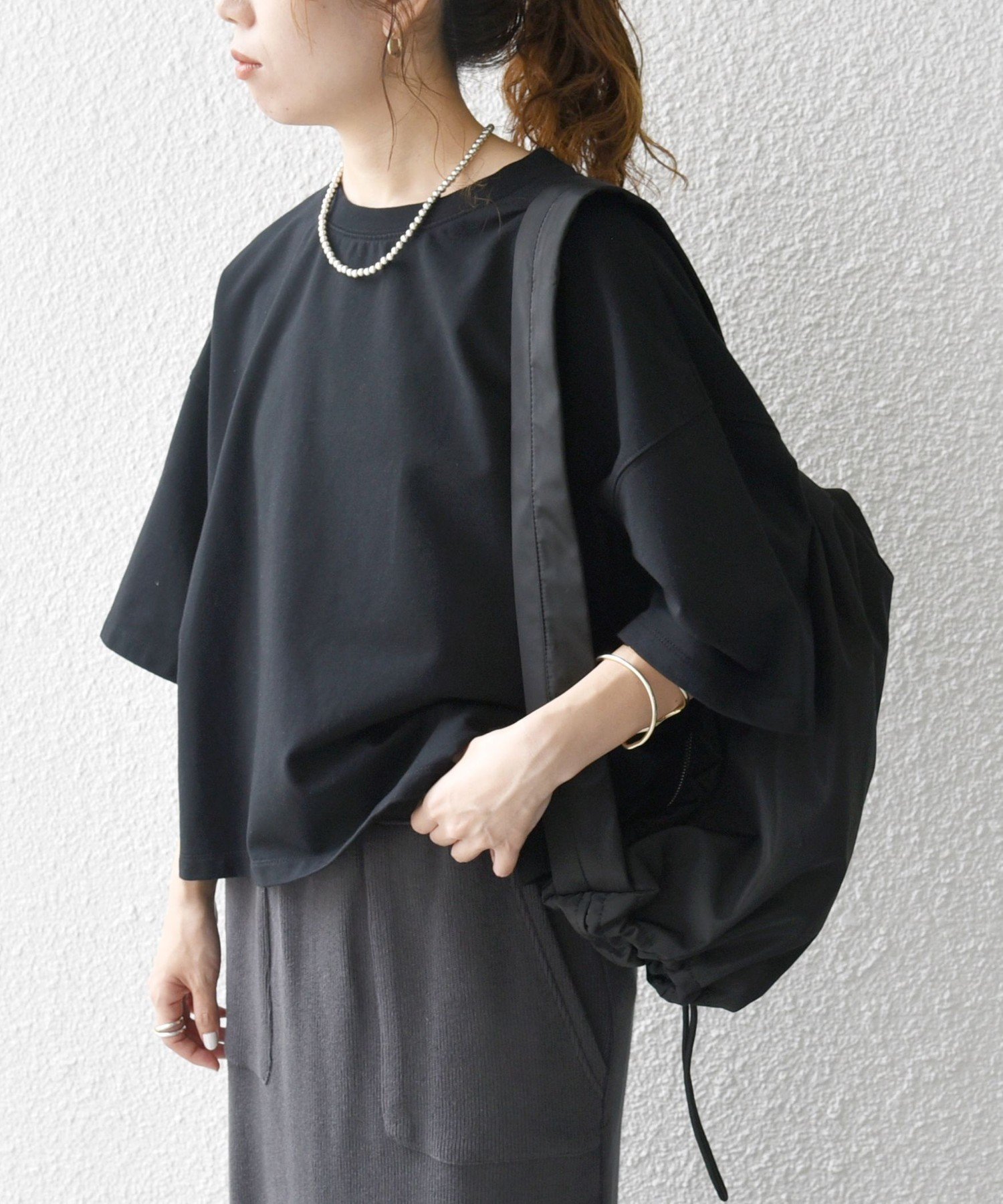 【シップス フォー ウィメン/SHIPS】の【WEB限定】SHIPS any 洗濯機可能 インレイ ハーフスリーブ ショートTEE インテリア・キッズ・メンズ・レディースファッション・服の通販 founy(ファニー) 　ファッション　Fashion　レディースファッション　Fashion for Women　インナー　Innerwear　洗える　Machine Washable　カットソー　Cut and Sewn Top　クロップド　Cropped, Short Length　今季　This Season, Current Season　ショート　Short, Short Length　スリーブ　Sleeve, Long Sleeve / Short Sleeve　トレンド　Trend, Trending Now　ネックレス　Necklace, Pendant Necklace　ハーフ　Half, Half-Length　ボトム　Bottoms, Lower Wear　おすすめ　Recommended / Our Picks　2026年　2026　ブラック|ID: prp329100004933404 ipo3291000000037029534