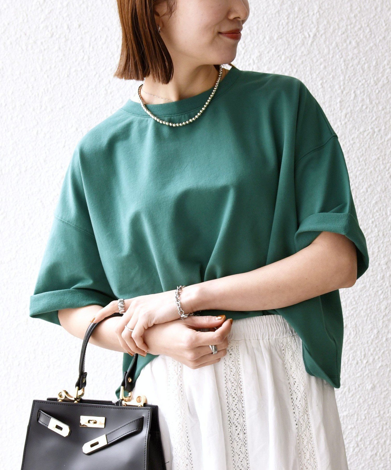 【シップス フォー ウィメン/SHIPS】の【WEB限定】SHIPS any 洗濯機可能 インレイ ハーフスリーブ ショートTEE インテリア・キッズ・メンズ・レディースファッション・服の通販 founy(ファニー) 　ファッション　Fashion　レディースファッション　Fashion for Women　インナー　Innerwear　洗える　Machine Washable　カットソー　Cut and Sewn Top　クロップド　Cropped, Short Length　今季　This Season, Current Season　ショート　Short, Short Length　スリーブ　Sleeve, Long Sleeve / Short Sleeve　トレンド　Trend, Trending Now　ネックレス　Necklace, Pendant Necklace　ハーフ　Half, Half-Length　ボトム　Bottoms, Lower Wear　おすすめ　Recommended / Our Picks　2026年　2026　グリーン|ID: prp329100004933404 ipo3291000000037029536