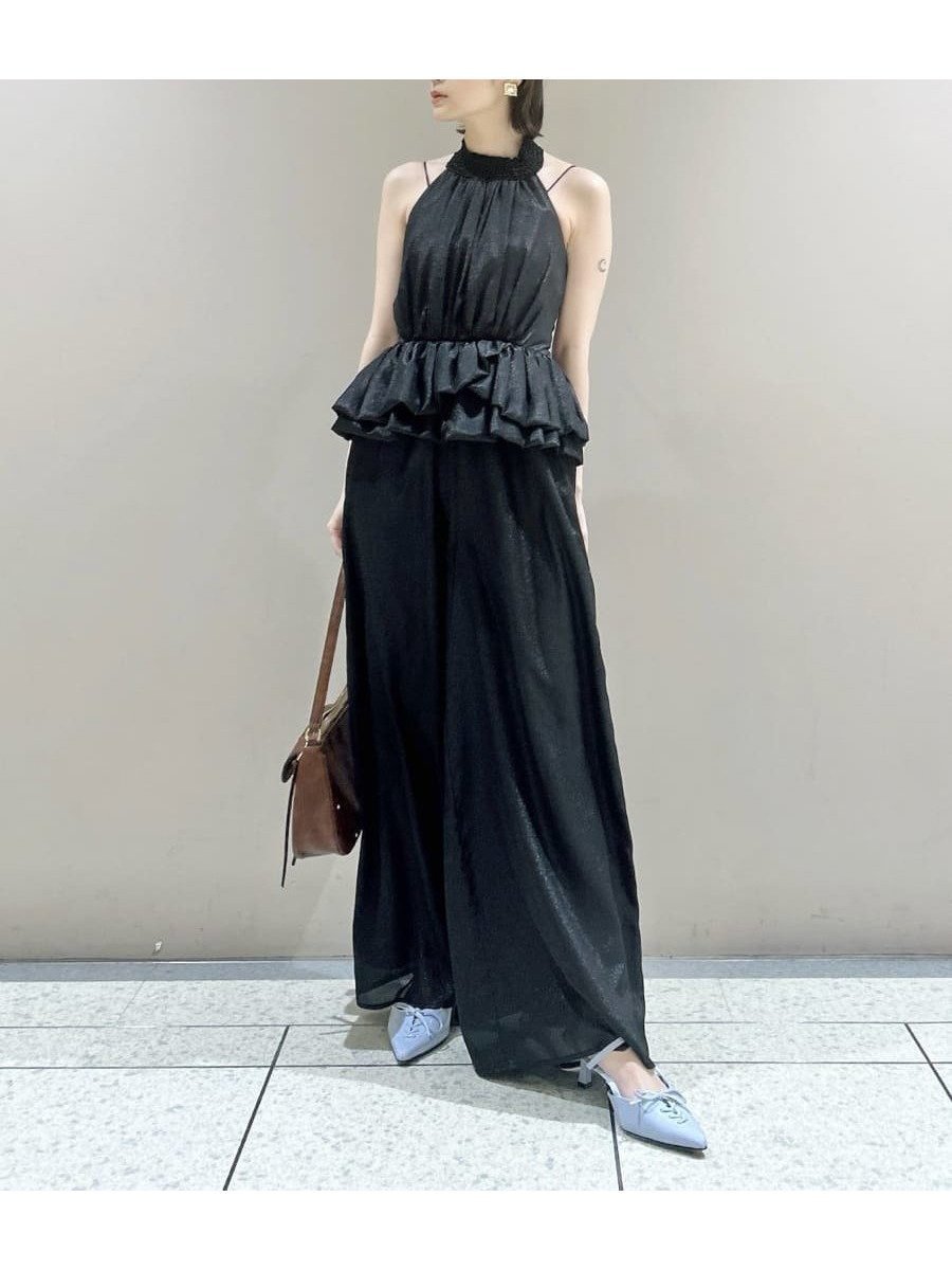 【リリーブラウン/Lily Brown】のブライトペプラムコンビネゾン 人気、トレンドファッション・服の通販 founy(ファニー) 　雑誌掲載アイテム　Magazine Picks & Fashion Features　ファッション雑誌　Fashion Magazines　スウィート　Sweet　ファッション　Fashion　レディースファッション　Fashion for Women　コンビネゾン　Jumpsuit, All-in-One　4月号　April Issue　シフォン　Chiffon, Lightweight Fabric　シャーリング　Shirring, Ruched　ショール　Shawl, Wrap　ジャケット　Jacket, Outerwear　スマート　Smart, Elegant　雑誌　Magazine, Fashion Magazine　バランス　Balance, Style Balance　バルーン　Balloon, Balloon Silhouette　フィット　Fit, Slim Fit　エレガント 上品　Elegant　 other-1|ID: prp329100004933419 ipo3291000000037029607