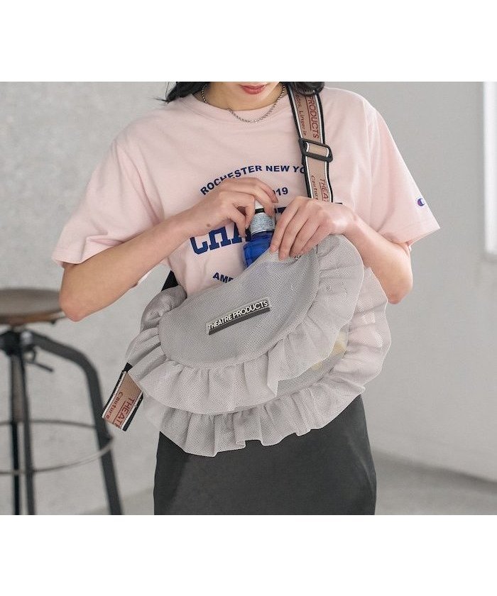 【フリークスストア/FREAK'S STORE】の新色追加 THEATRE PRODUCTS 別注 メッシュ フリル ラウンド ショルダーバッグ/メッシュバッグ 全5色 人気、トレンドファッション・服の通販 founy(ファニー) 　ファッション　Fashion　レディースファッション　Fashion for Women　ウォレット　Wallet　スペシャル　Special, Limited Edition　バランス　Balance, Style Balance　フリル　Frill, Ruffle　ポーチ　Pouch, Small Case　別注　Limited Edition, Custom Order　メッシュ　Mesh, Net Fabric　ラウンド　Round, Round Neck　S/S・春夏　SS, Spring/Summer, Warm Season　おすすめ　Recommended / Our Picks　夏　Summer　2026年　2026　 other-1|ID: prp329100004933431 ipo3291000000037029657