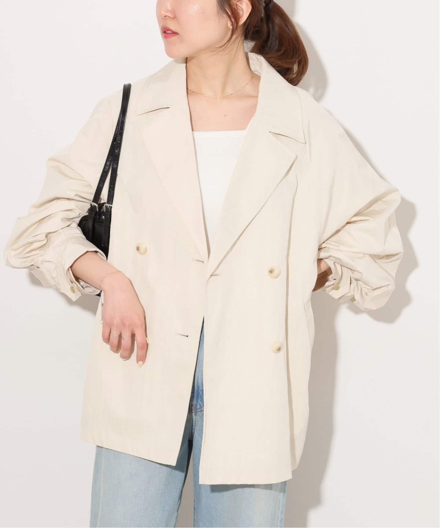 【ジャーナルスタンダード レリューム/JOURNAL STANDARD relume】のヴィンテージクロストレンチコート インテリア・キッズ・メンズ・レディースファッション・服の通販 founy(ファニー) 　ファッション　Fashion　レディースファッション　Fashion for Women　アウター　Coat / Outerwear Collection　コート・ロングコート・ピーコート　Long Coats, Peacoats & More　トレンチコート / 春秋の定番アウター　Trench Coats　2026年　2026　インナー　Innerwear　スウェット / スエット　Sweatshirt, Sweatwear　スリーブ　Sleeve, Long Sleeve / Short Sleeve　バランス　Balance, Style Balance　フロント　Front, Front Design　リラックス　Relax, Relaxed Fit　ロング　Long, Long-Length　ワイド　Wide, Wide Fit　ヴィンテージ　Vintage Style　ホワイト|ID: prp329100004933447 ipo3291000000037029729