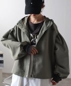 【リラクロ/relaclo】のmitis/バルーンスリーブマウンテンパーカー ライトカーキ|ID: prp329100004933448 ipo3291000000037029736