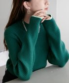 【ディスコート/Discoat】の【リピーター続出/26色展開】モチモチリブパイピングハイネック《WEB限定》 グリーン|ID: prp329100004933451 ipo3291000000037029749