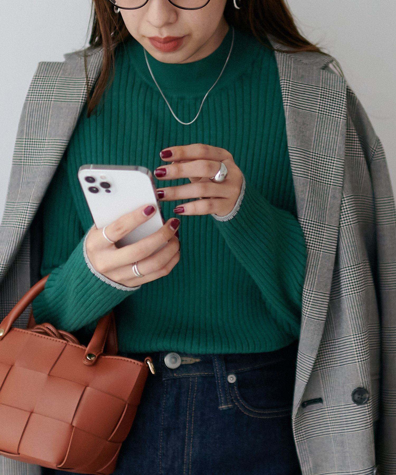 【ディスコート/Discoat】の【リピーター続出/26色展開】モチモチリブパイピングハイネック《WEB限定》 インテリア・キッズ・メンズ・レディースファッション・服の通販 founy(ファニー) 　ファッション　Fashion　レディースファッション　Fashion for Women　シンプル　Simple, Minimal　フィット　Fit, Slim Fit　ダークグリーン|ID: prp329100004933451 ipo3291000000037029750