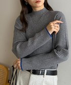 【ディスコート/Discoat】の【リピーター続出/26色展開】モチモチリブパイピングハイネック《WEB限定》 グレー|ID: prp329100004933451 ipo3291000000037029760