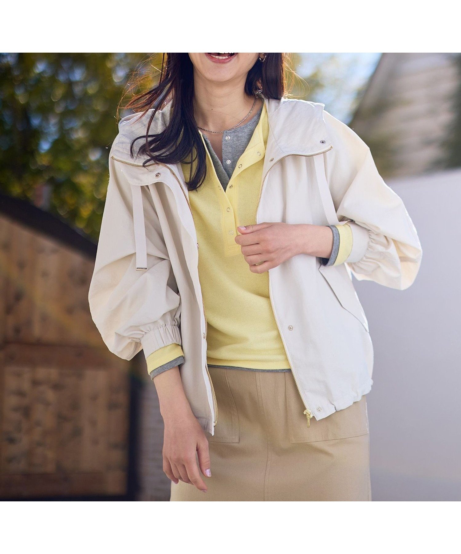 【エニー/ANY】の撥水マウンテンパーカー インテリア・キッズ・メンズ・レディースファッション・服の通販 founy(ファニー) 　ファッション　Fashion　レディースファッション　Fashion for Women　トップス・カットソー　Cut & Sew Tops　レディースパーカー・カジュアルフーディー　Casual Hoodies & Sweatshirts　スピンドル　Spindle, Drawcord　パーカー　Hoodie, Parka　再入荷　Restock / Back in Stock　夏　Summer　春　Spring　S/S・春夏　SS, Spring/Summer, Warm Season　エクリュ[002]|ID: prp329100004933453 ipo3291000000037029772