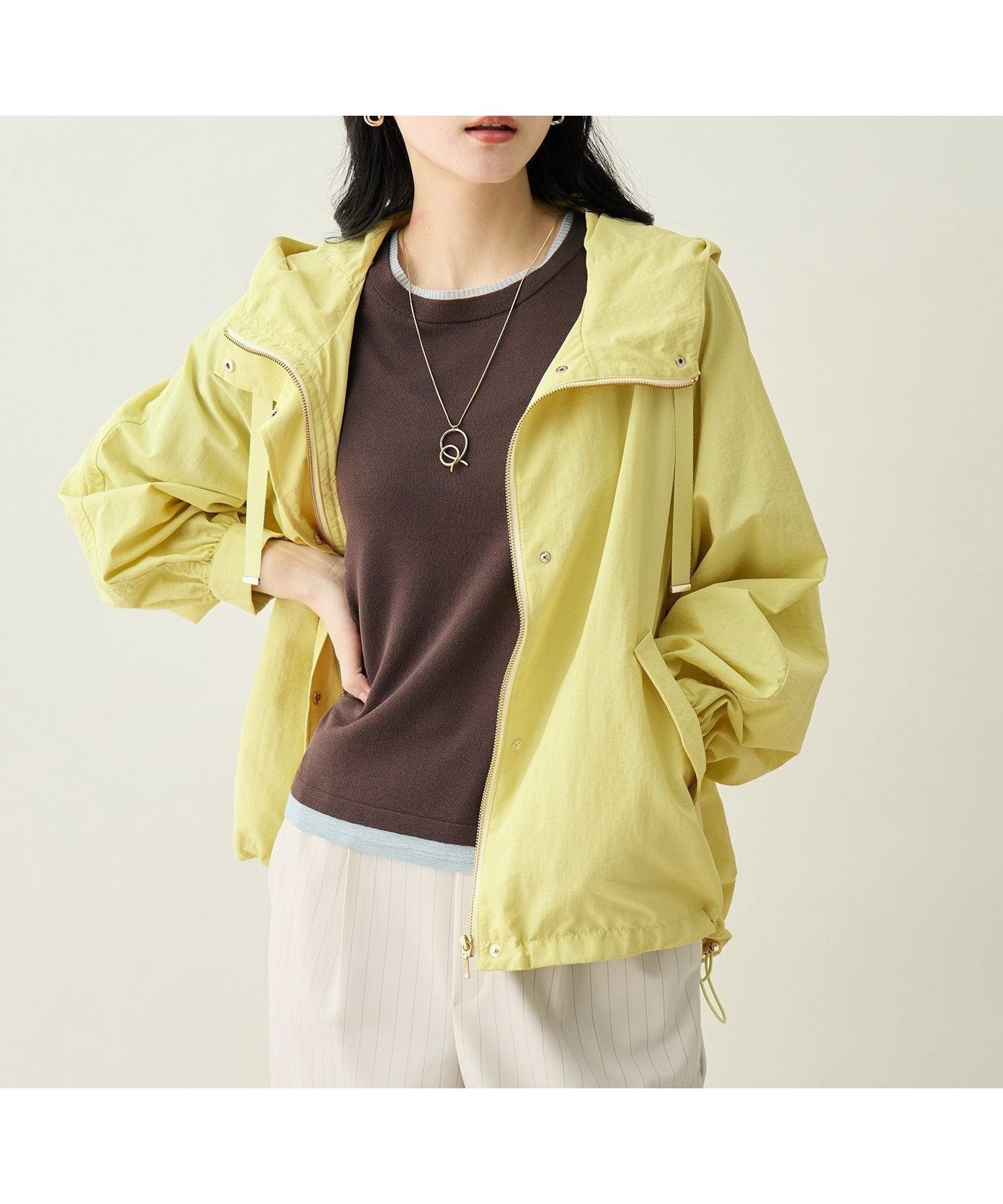 【エニー/ANY】の撥水マウンテンパーカー インテリア・キッズ・メンズ・レディースファッション・服の通販 founy(ファニー) 　ファッション　Fashion　レディースファッション　Fashion for Women　トップス・カットソー　Cut & Sew Tops　レディースパーカー・カジュアルフーディー　Casual Hoodies & Sweatshirts　スピンドル　Spindle, Drawcord　パーカー　Hoodie, Parka　再入荷　Restock / Back in Stock　夏　Summer　春　Spring　S/S・春夏　SS, Spring/Summer, Warm Season　イエロー[040]|ID: prp329100004933453 ipo3291000000037029774