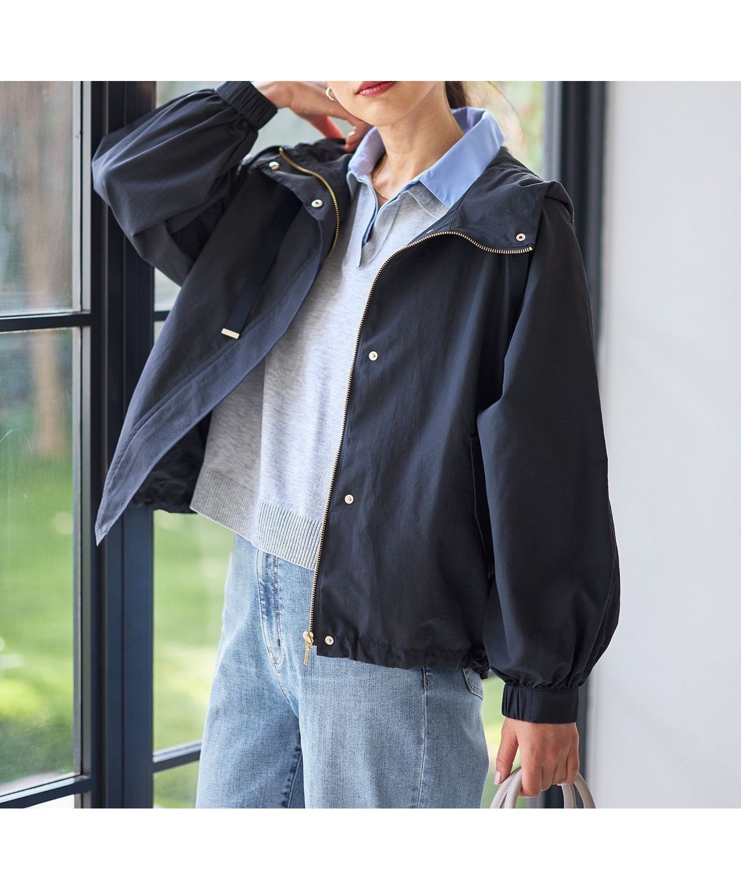 【エニー/ANY】の撥水マウンテンパーカー インテリア・キッズ・メンズ・レディースファッション・服の通販 founy(ファニー) 　ファッション　Fashion　レディースファッション　Fashion for Women　トップス・カットソー　Cut & Sew Tops　レディースパーカー・カジュアルフーディー　Casual Hoodies & Sweatshirts　スピンドル　Spindle, Drawcord　パーカー　Hoodie, Parka　再入荷　Restock / Back in Stock　夏　Summer　春　Spring　S/S・春夏　SS, Spring/Summer, Warm Season　ネイビー[075]|ID: prp329100004933453 ipo3291000000037029776