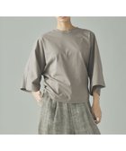 【カレンソロジー/Curensology】のドルマンナローTシャツ 人気、トレンドファッション・服の通販 founy(ファニー) ファッション Fashion レディースファッション Fashion for Women トップス・カットソー Cut & Sew Tops シャツ・ブラウス・オフィスカジュアル Elegant Blouses & Button-Ups ロングTシャツ・Tシャツ Longline T-Shirts & Tees インド Indian Textile エレガント 上品 Elegant ダウン Down, Puffer thumbnail グレー|ID: prp329100004933461 ipo3291000000037029810