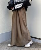 【チャオパニックティピー/CIAOPANIC TYPY】の【-3kg見え/14色展開】スタイルアップサテンスカート カーキ|ID: prp329100004933464 ipo3291000000037029835