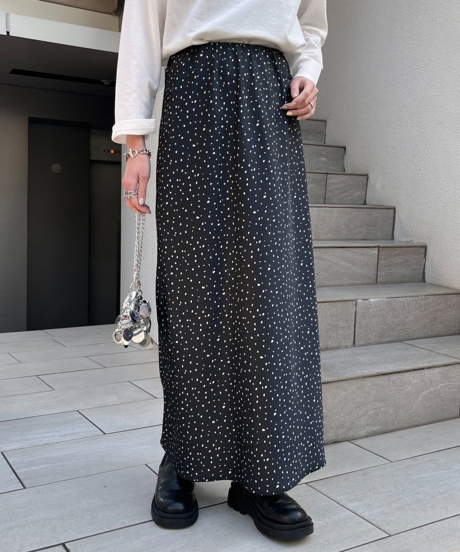 【チャオパニックティピー/CIAOPANIC TYPY】の【-3kg見え/14色展開】スタイルアップサテンスカート インテリア・キッズ・メンズ・レディースファッション・服の通販 founy(ファニー) 　ファッション　Fashion　レディースファッション　Fashion for Women　スカート　Skirts　サテン　Satin, Glossy Fabric　シンプル　Simple, Minimal　とろみ　Fluid, Flowy Fabric　バランス　Balance, Style Balance　おすすめ　Recommended / Our Picks　エレガント 上品　Elegant　ブラック|ID: prp329100004933464 ipo3291000000037029841