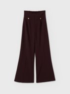 【エイミーイストワール/eimy istoire】のBELL SILHOUETTE PANTS 人気、トレンドファッション・服の通販 founy(ファニー) ファッション Fashion レディースファッション Fashion for Women パンツ Pants & Trousers カーディガン Cardigan, Knitwear コンパクト Compact, Small Size ショート Short, Short Length シンプル Simple, Minimal バランス Balance, Style Balance フレア Flare, Flared エレガント 上品 Elegant 再入荷 Restock / Back in Stock thumbnail BURGUNDY|ID: prp329100004933466 ipo3291000000037029853