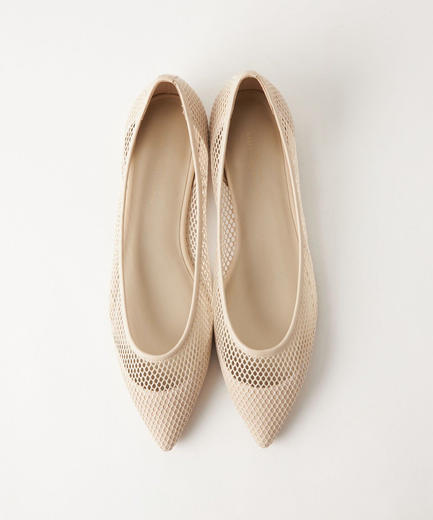 【ユナイテッドアローズ/UNITED ARROWS】のポインテッド チュールフラットシューズ インテリア・キッズ・メンズ・レディースファッション・服の通販 founy(ファニー) 　ファッション　Fashion　レディースファッション　Fashion for Women　春　Spring　シューズ　Shoes, Footwear　デニム　Denim, Jeans Material　トレンド　Trend, Trending Now　バランス　Balance, Style Balance　パイピング　Piping, Trim Design　フラット　Flat, Flat Shoes　ポインテッド　Pointed Toe, Sharp Toe　ワイド　Wide, Wide Fit　S/S・春夏　SS, Spring/Summer, Warm Season　アウトレット　Outlet / Clearance　夏　Summer　BEIGE|ID: prp329100004933480 ipo3291000000037029916