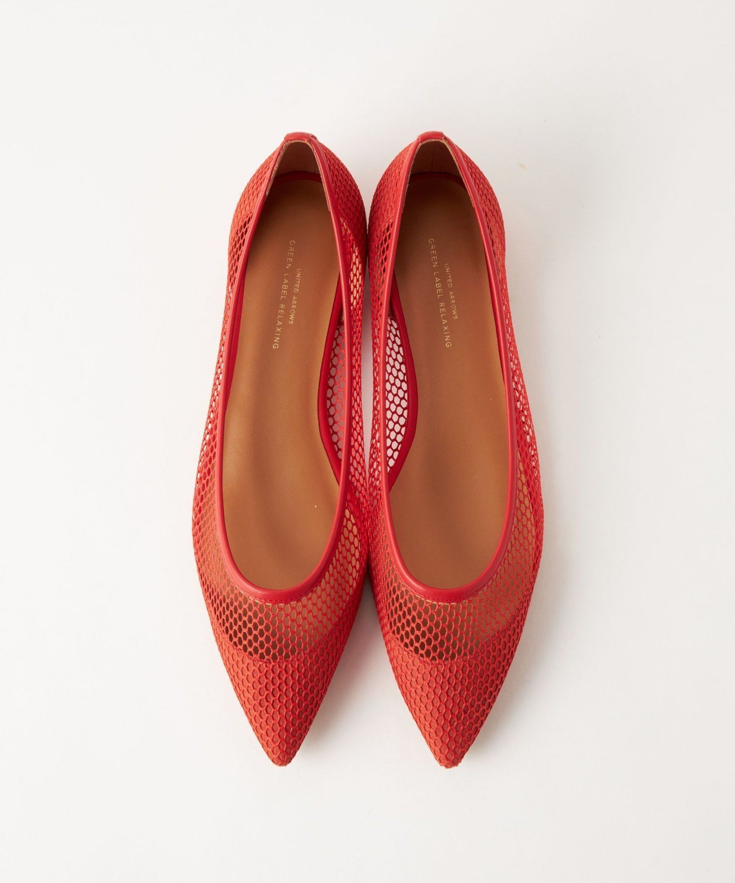 【ユナイテッドアローズ/UNITED ARROWS】のポインテッド チュールフラットシューズ インテリア・キッズ・メンズ・レディースファッション・服の通販 founy(ファニー) 　ファッション　Fashion　レディースファッション　Fashion for Women　春　Spring　シューズ　Shoes, Footwear　デニム　Denim, Jeans Material　トレンド　Trend, Trending Now　バランス　Balance, Style Balance　パイピング　Piping, Trim Design　フラット　Flat, Flat Shoes　ポインテッド　Pointed Toe, Sharp Toe　ワイド　Wide, Wide Fit　S/S・春夏　SS, Spring/Summer, Warm Season　アウトレット　Outlet / Clearance　夏　Summer　ORANGE|ID: prp329100004933480 ipo3291000000037029917