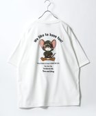 【マルカワ/MARUKAWA】のTom and Jerry トムとジェリー Tシャツ メンズ オーバーサイズ ワンポイント サガラ刺繍 半袖 ティーシャツ レディース ユニセックス ホワイト系その他|ID: prp329100004933491 ipo3291000000037029960