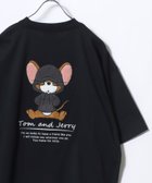【マルカワ/MARUKAWA】のTom and Jerry トムとジェリー Tシャツ メンズ オーバーサイズ ワンポイント サガラ刺繍 半袖 ティーシャツ レディース ユニセックス ブラック系その他2|ID: prp329100004933491 ipo3291000000037029969