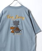 【マルカワ/MARUKAWA】のTom and Jerry トムとジェリー Tシャツ メンズ オーバーサイズ ワンポイント サガラ刺繍 半袖 ティーシャツ レディース ユニセックス ブルー系その他|ID: prp329100004933491 ipo3291000000037245769