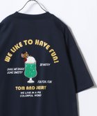 【マルカワ/MARUKAWA】のTom and Jerry トムとジェリー Tシャツ メンズ オーバーサイズ ワンポイント サガラ刺繍 半袖 ティーシャツ レディース ユニセックス ネイビー|ID: prp329100004933491 ipo3291000000037245783