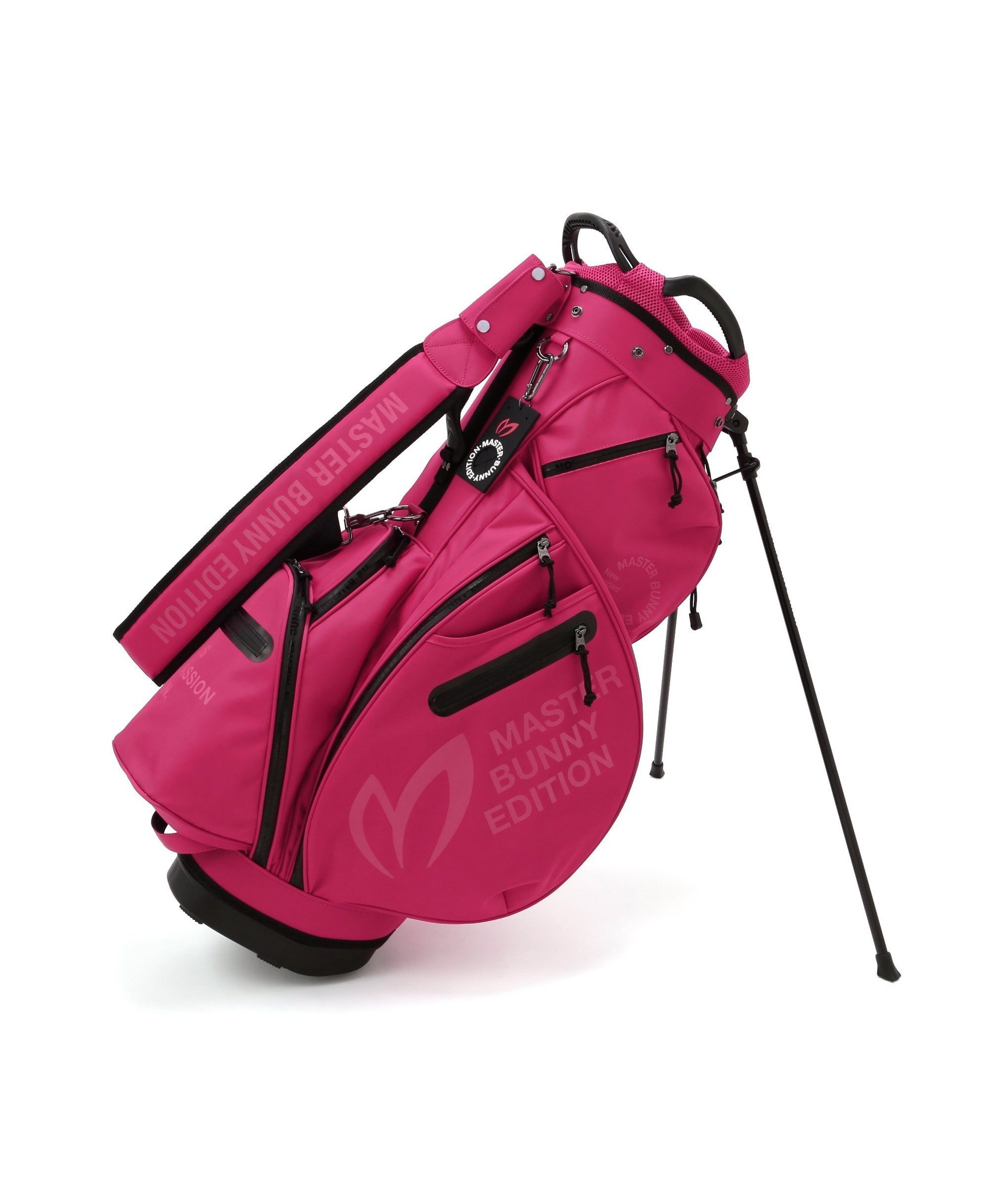 【マスターバニーエディション/MASTER BUNNY EDITION / MEN】のPeツイルスタンド式キャディバッグ (47インチ対応) (UNISEX) インテリア・キッズ・メンズ・レディースファッション・服の通販 founy(ファニー) 　ファッション　Fashion　メンズファッション　Fashion for Men　バッグ　Bags　クッション　Cushion, Throw Pillow　スクエア　Square, Square Shape　スタンド　Stand Collar, Upright Stand　タオル　Towel, Bath Towel　バランス　Balance, Style Balance　プレート　Plate, Dish　ポケット　Pocket, Pocket Detail　ユニセックス　Unisex, Genderless　ラウンド　Round, Round Neck　おすすめ　Recommended / Our Picks　ピンク|ID: prp329100004933493 ipo3291000000037029978