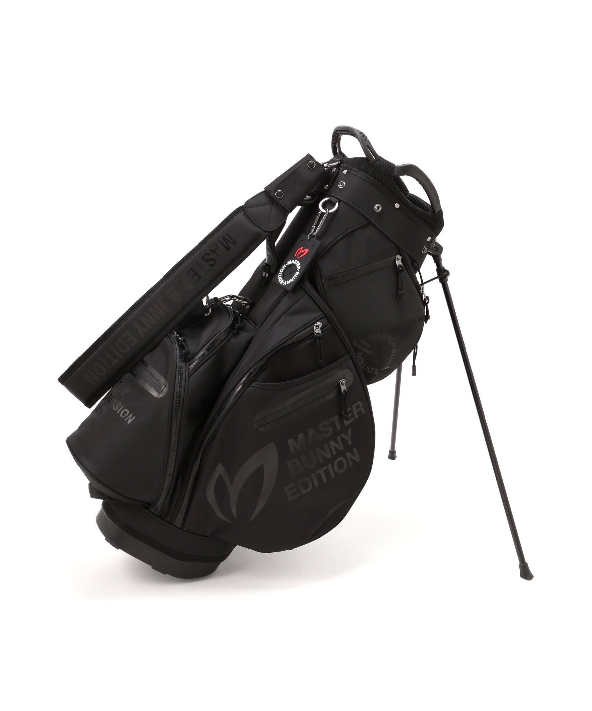 【マスターバニーエディション/MASTER BUNNY EDITION / MEN】のPeツイルスタンド式キャディバッグ (47インチ対応) (UNISEX) インテリア・キッズ・メンズ・レディースファッション・服の通販 founy(ファニー) 　ファッション　Fashion　メンズファッション　Fashion for Men　バッグ　Bags　クッション　Cushion, Throw Pillow　スクエア　Square, Square Shape　スタンド　Stand Collar, Upright Stand　タオル　Towel, Bath Towel　バランス　Balance, Style Balance　プレート　Plate, Dish　ポケット　Pocket, Pocket Detail　ユニセックス　Unisex, Genderless　ラウンド　Round, Round Neck　おすすめ　Recommended / Our Picks　ブラック|ID: prp329100004933493 ipo3291000000037029979