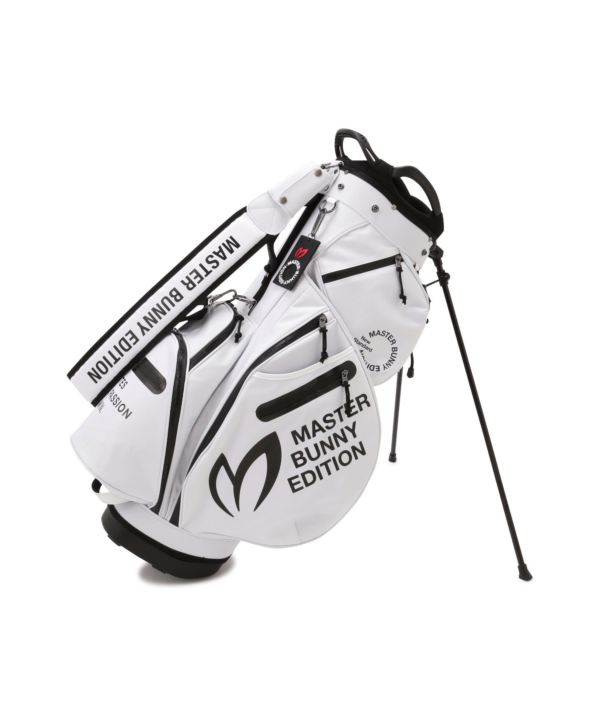 【マスターバニーエディション/MASTER BUNNY EDITION / MEN】のPeツイルスタンド式キャディバッグ (47インチ対応) (UNISEX) インテリア・キッズ・メンズ・レディースファッション・服の通販 founy(ファニー) 　ファッション　Fashion　メンズファッション　Fashion for Men　バッグ　Bags　クッション　Cushion, Throw Pillow　スクエア　Square, Square Shape　スタンド　Stand Collar, Upright Stand　タオル　Towel, Bath Towel　バランス　Balance, Style Balance　プレート　Plate, Dish　ポケット　Pocket, Pocket Detail　ユニセックス　Unisex, Genderless　ラウンド　Round, Round Neck　おすすめ　Recommended / Our Picks　ホワイト|ID: prp329100004933493 ipo3291000000037029980