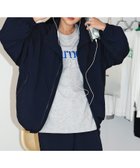 【アンドミー/andme / MEN】のUVカット 接触冷感 ロゴ刺繍 ナイロン ジャケット ブルゾン ANME アンメ ネイビー|ID: prp329100004933509 ipo3291000000037376847