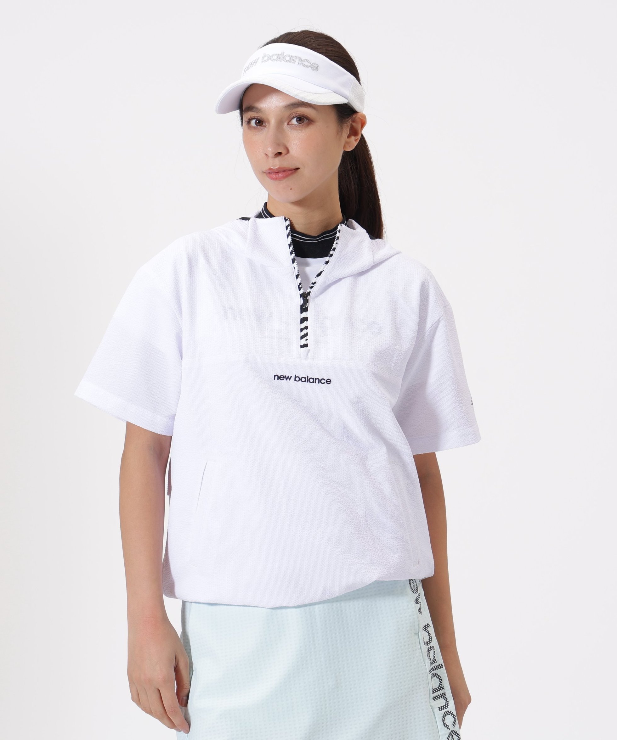 【ニューバランス ゴルフ/New Balance Golf】のハーフジップ プルオーバーフーディー (WOMENS) インテリア・キッズ・メンズ・レディースファッション・服の通販 founy(ファニー) 　ファッション　Fashion　レディースファッション　Fashion for Women　トップス・カットソー　Cut & Sew Tops　カジュアルプルオーバー・ニットトップス　Pullovers & Knit Tops / Casual Pullovers　ストレッチ　Stretch, Stretchy Fabric　ポケット　Pocket, Pocket Detail　リラックス　Relax, Relaxed Fit　ホワイト|ID: prp329100004933516 ipo3291000000037030063