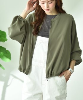 【インタープラネット/INTERPLANET】の【撥水・UV加工】ダブルクロスノーカラーブルゾン 人気、トレンドファッション・服の通販 founy(ファニー) ファッション Fashion レディースファッション Fashion for Women アウター Coat / Outerwear Collection ブルゾンジャケット・スポーティアウター Blouson Jackets 洗える Machine Washable シンプル Simple, Minimal ダブル Double, Double-Breasted ドレープ Drape, Draping Fabric ブルゾン Blouson, Bomber Jacket ベーシック Basic, Essential 羽織 Haori, Light Jacket エレガント 上品 Elegant ビジネス 仕事 通勤 Business / Work / Commuting |ID:prp329100004933517