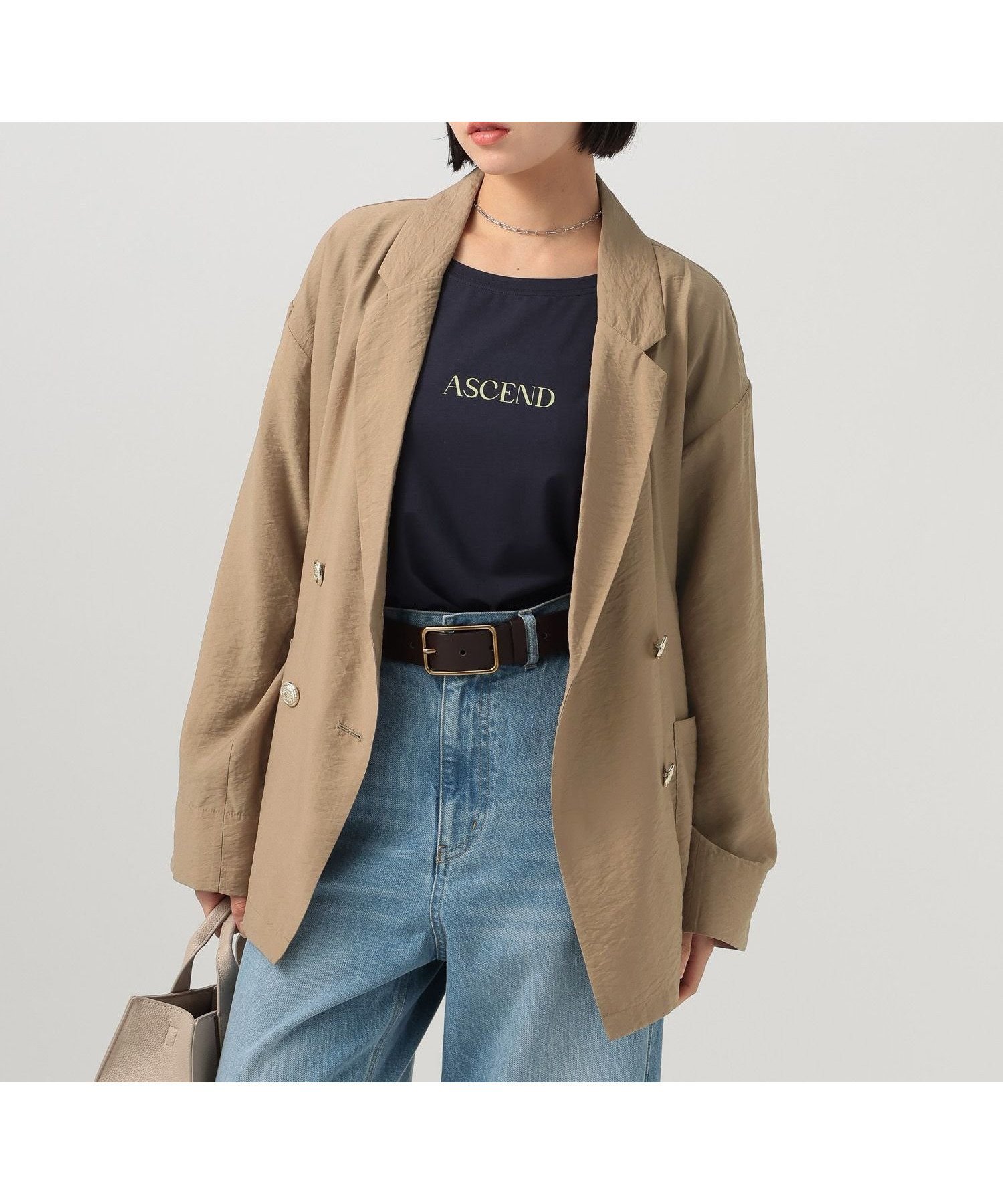 【ベイフロー/BAYFLOW】の春夏の羽織りに シアージャケット インテリア・キッズ・メンズ・レディースファッション・服の通販 founy(ファニー) 　ファッション　Fashion　レディースファッション　Fashion for Women　アウター　Coat / Outerwear Collection　レディースジャケット・軽アウター　Jackets　おすすめ　Recommended / Our Picks　シアー　Sheer, See-Through　ジャケット　Jacket, Outerwear　テーラード　Tailored, Tailored Fit　フロント　Front, Front Design　ベーシック　Basic, Essential　夏　Summer　春　Spring　S/S・春夏　SS, Spring/Summer, Warm Season　ベージュ55|ID: prp329100004933519 ipo3291000000037030076