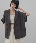 【ローリーズファーム/LOWRYS FARM】のバスケットダブルジャケット 人気、トレンドファッション・服の通販 founy(ファニー) ファッション Fashion レディースファッション Fashion for Women アウター Coat / Outerwear Collection レディースジャケット・軽アウター Jackets おすすめ Recommended / Our Picks クール Cool, Chic ショート Short, Short Length セットアップ Set-Up, Coordinated Outfit タイトスカート Pencil Skirt, Tight Skirt ダブル Double, Double-Breasted バランス Balance, Style Balance ボトム Bottoms, Lower Wear ミドル Middle Length, Mid Height thumbnail チャコールグレー18|ID: prp329100004933521 ipo3291000000037030085