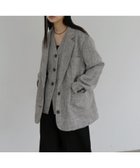 【ヘラム/hellam】のサマーツイードジャケット 人気、トレンドファッション・服の通販 founy(ファニー) ファッション Fashion レディースファッション Fashion for Women アウター Coat / Outerwear Collection レディースジャケット・軽アウター Jackets セットアップ Set-Up, Coordinated Outfit thumbnail グレー|ID: prp329100004933523 ipo3291000000037030096