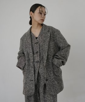 【ヘラム/hellam】のサマーツイードジャケット 人気、トレンドファッション・服の通販 founy(ファニー) ファッション Fashion レディースファッション Fashion for Women アウター Coat / Outerwear Collection レディースジャケット・軽アウター Jackets セットアップ Set-Up, Coordinated Outfit |ID:prp329100004933523