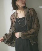 【アンドフォーエバー/RMAF】の【WEB先行 】シアーフロッキードットブルゾン カーキ|ID: prp329100004933524 ipo3291000000037043791