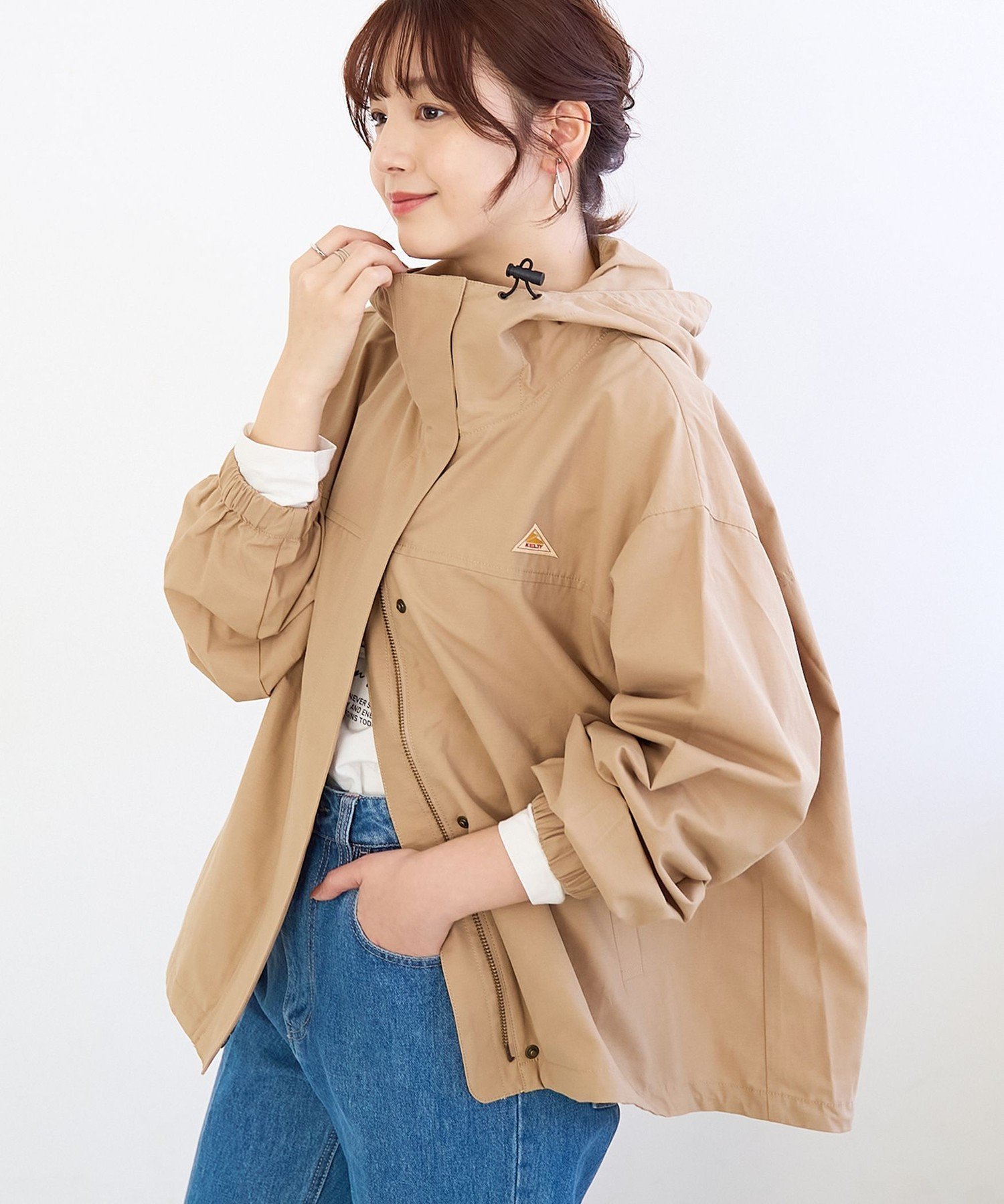 【コーエン/COEN】の【新色登場】KELTY(ケルティ)別注ザパタジャケット(WEB限定カラーあり・インフルエンサー紹介アイテム) インテリア・キッズ・メンズ・レディースファッション・服の通販 founy(ファニー) 　ファッション　Fashion　レディースファッション　Fashion for Women　アウター　Coat / Outerwear Collection　レディースジャケット・軽アウター　Jackets　アウトドア　Outdoor Clothing　カリフォルニア　California, Cali Style　ギャザー　Gathered, Ruffled　シンプル　Simple, Minimal　ジップ　Zip, Zipper　スウェット / スエット　Sweatshirt, Sweatwear　デニム　Denim, Jeans Material　定番　Standard, Basic Item　人気　Popular, Best Seller　バランス　Balance, Style Balance　フェミニン　Feminine, Girly　フレア　Flare, Flared　ポケット　Pocket, Pocket Detail　別注　Limited Edition, Custom Order　リップ　Lip, Lip Motif　リラックス　Relax, Relaxed Fit　ルーズ　Loose, Oversized　おすすめ　Recommended / Our Picks　夏　Summer　BEIGE|ID: prp329100004933528 ipo3291000000037030117