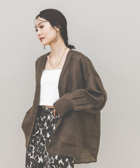 【グローバルワーク/GLOBAL WORK】のフレンチリネンシャツジャケット/599628 人気、トレンドファッション・服の通販 founy(ファニー) ファッション Fashion レディースファッション Fashion for Women アウター Coat / Outerwear Collection レディースジャケット・軽アウター Jackets おすすめ Recommended / Our Picks カフス Cuff Design キャミソール Camisole, Spaghetti Strap Top サロペット Overalls, Salopette ジャケット Jacket, Outerwear リネン Linen, Linen Fabric ビジネス 仕事 通勤 Business / Work / Commuting 夏 Summer 羽織 Haori, Light Jacket |ID:prp329100004933531