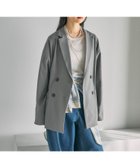 【レプシィム ローリーズファーム/LEPSIM LOWRYS FARM】のWブレストジャケット 人気、トレンドファッション・服の通販 founy(ファニー) ファッション Fashion レディースファッション Fashion for Women アウター Coat / Outerwear Collection レディースジャケット・軽アウター Jackets おすすめ Recommended / Our Picks サテン Satin, Glossy Fabric ジャケット Jacket, Outerwear セットアップ Set-Up, Coordinated Outfit デニム Denim, Jeans Material ワイド Wide, Wide Fit thumbnail グレー15|ID: prp329100004933532 ipo3291000000037030133