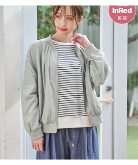 【イッカ/ikka】の【雑誌InRed5月号掲載】シアーリブブルゾン 人気、トレンドファッション・服の通販 founy(ファニー) 雑誌掲載アイテム Magazine Picks & Fashion Features ファッション雑誌 Fashion Magazines インレッド InRed ファッション Fashion レディースファッション Fashion for Women アウター Coat / Outerwear Collection ブルゾンジャケット・スポーティアウター Blouson Jackets 5月号 May Issue シアー Sheer, See-Through バランス Balance, Style Balance ブルゾン Blouson, Bomber Jacket 雑誌 Magazine, Fashion Magazine |ID:prp329100004933534