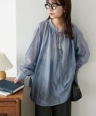 【ディスコート/Discoat】の【新色追加!/WEB限定】前後2WAYシアーブラウス 人気、トレンドファッション・服の通販 founy(ファニー) ファッション Fashion レディースファッション Fashion for Women トップス・カットソー Cut & Sew Tops シャツ・ブラウス・オフィスカジュアル Elegant Blouses & Button-Ups thumbnail ブルー|ID: prp329100004933539 ipo3291000000037030168