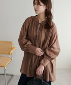 【ディスコート/Discoat】の【新色追加!/WEB限定】前後2WAYシアーブラウス 人気、トレンドファッション・服の通販 founy(ファニー) ファッション Fashion レディースファッション Fashion for Women トップス・カットソー Cut & Sew Tops シャツ・ブラウス・オフィスカジュアル Elegant Blouses & Button-Ups thumbnail ブラウン|ID: prp329100004933539 ipo3291000000037030169