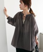 【ディスコート/Discoat】の【新色追加!/WEB限定】前後2WAYシアーブラウス 人気、トレンドファッション・服の通販 founy(ファニー) ファッション Fashion レディースファッション Fashion for Women トップス・カットソー Cut & Sew Tops シャツ・ブラウス・オフィスカジュアル Elegant Blouses & Button-Ups thumbnail チャコールグレー|ID: prp329100004933539 ipo3291000000037030171