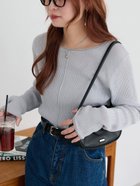 【ディスコート/Discoat】の【インナー使いにも◎/WEB限定】ラメリブショートプルオーバー 人気、トレンドファッション・服の通販 founy(ファニー) ファッション Fashion レディースファッション Fashion for Women トップス・カットソー Cut & Sew Tops カジュアルプルオーバー・ニットトップス Pullovers & Knit Tops / Casual Pullovers インナー Innerwear シンプル Simple, Minimal ジャケット Jacket, Outerwear スウェット / スエット Sweatshirt, Sweatwear スラックス Slacks, Dress Pants デニム Denim, Jeans Material プリーツ Pleats, Pleated ロング Long, Long-Length ワイド Wide, Wide Fit 春 Spring thumbnail ライトグレー|ID: prp329100004933541 ipo3291000000037030188