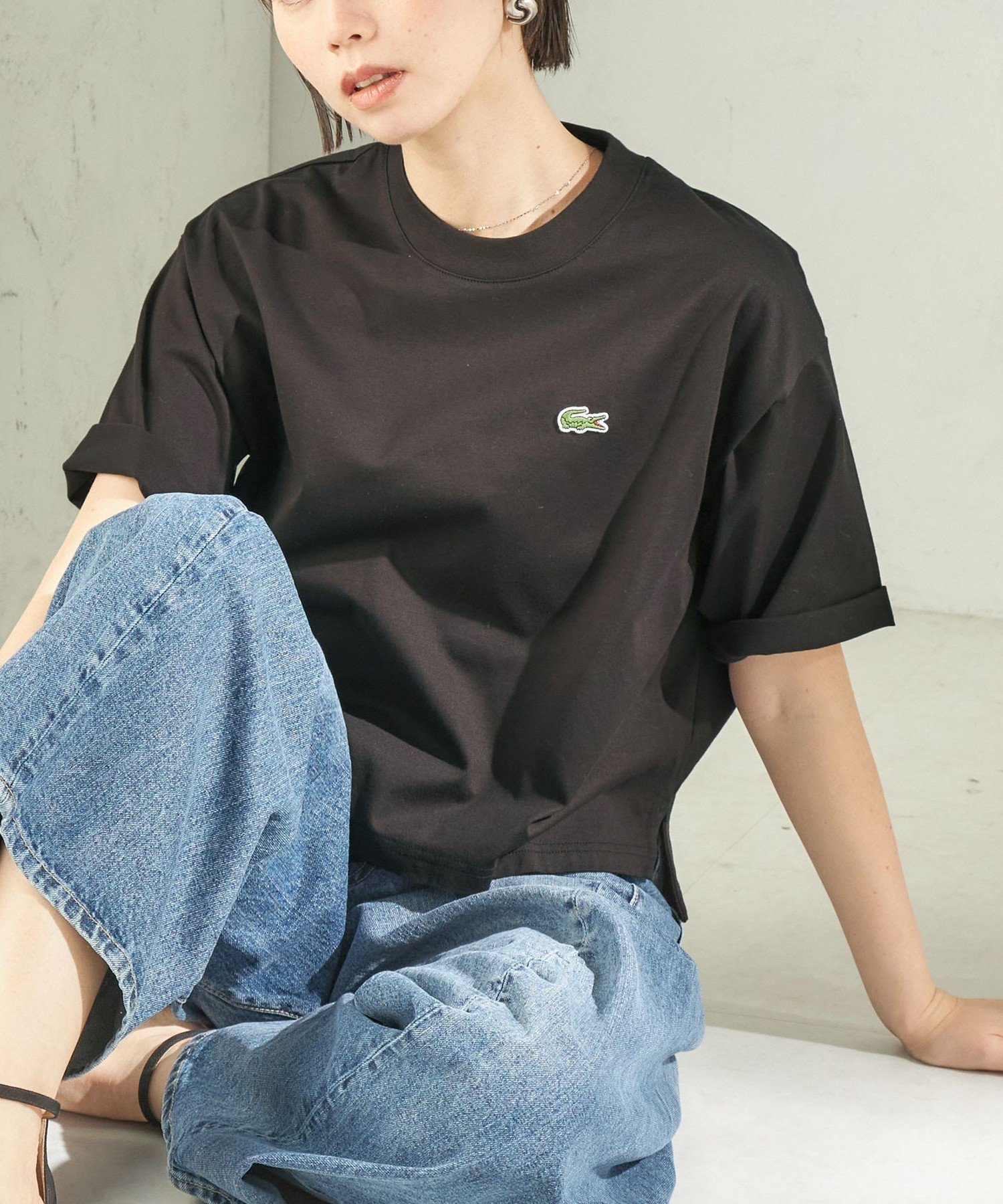 【シップス フォー ウィメン/SHIPS】の【SHIPS別注】LACOSTE 手洗い可能 五分袖 TEE インテリア・キッズ・メンズ・レディースファッション・服の通販 founy(ファニー) 　ファッション　Fashion　レディースファッション　Fashion for Women　トップス・カットソー　Cut & Sew Tops　定番　Standard, Basic Item　人気　Popular, Best Seller　バランス　Balance, Style Balance　フランス　France, French　ボックス　Boxy, Box Shape　ポケット　Pocket, Pocket Detail　別注　Limited Edition, Custom Order　おすすめ　Recommended / Our Picks　エレガント 上品　Elegant　2026年　2026　ブラウン|ID: prp329100004933544 ipo3291000000037030202