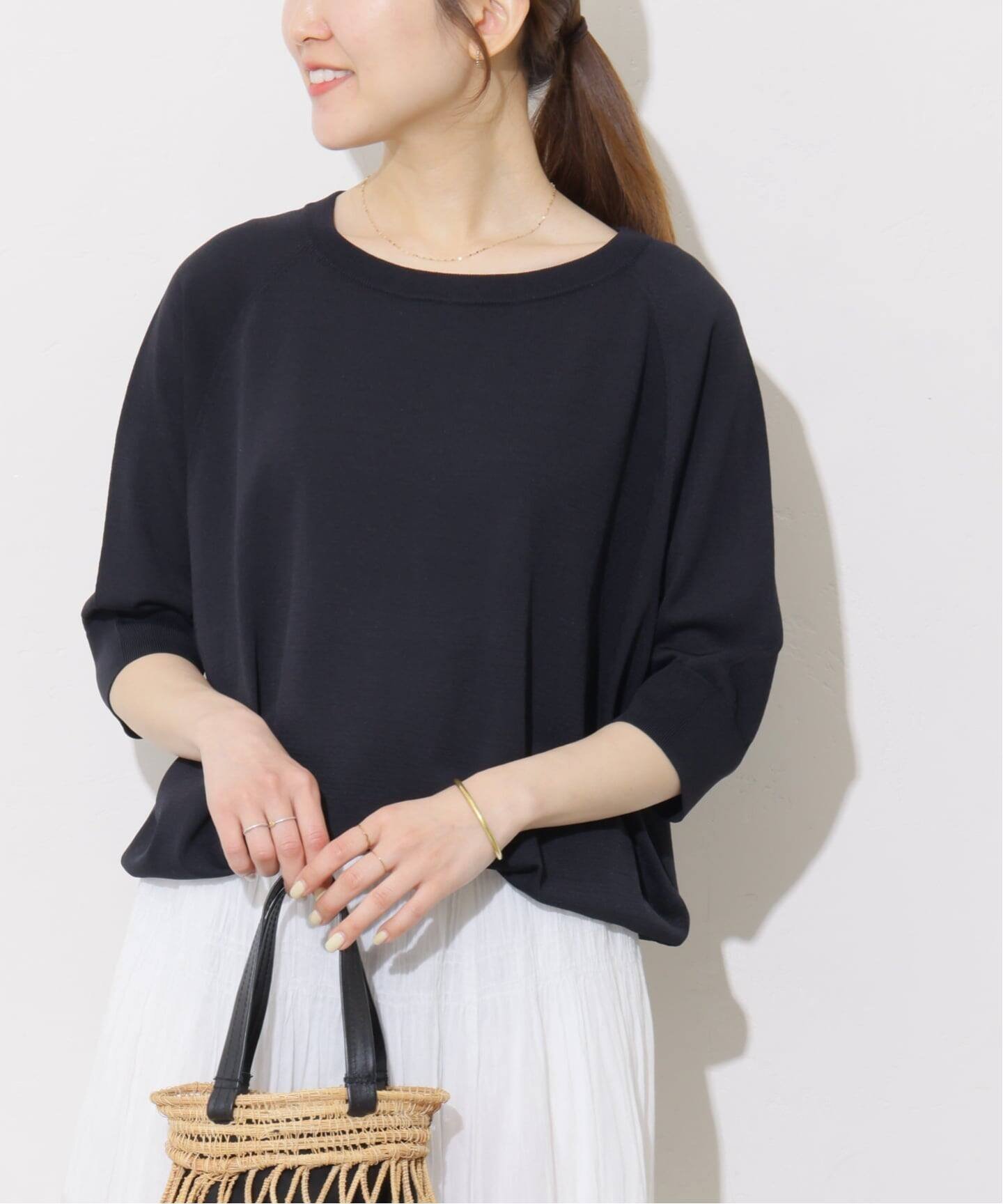 【ジャーナルスタンダード レリューム/JOURNAL STANDARD relume】の接触冷感 / ウォッシャブルクールドルマンプルオーバー インテリア・キッズ・メンズ・レディースファッション・服の通販 founy(ファニー) 　ファッション　Fashion　レディースファッション　Fashion for Women　トップス・カットソー　Cut & Sew Tops　カジュアルプルオーバー・ニットトップス　Pullovers & Knit Tops / Casual Pullovers　2026年　2026　おすすめ　Recommended / Our Picks　ベーシック　Basic, Essential　エレガント 上品　Elegant　夏　Summer　ブラック|ID: prp329100004933548 ipo3291000000037030219