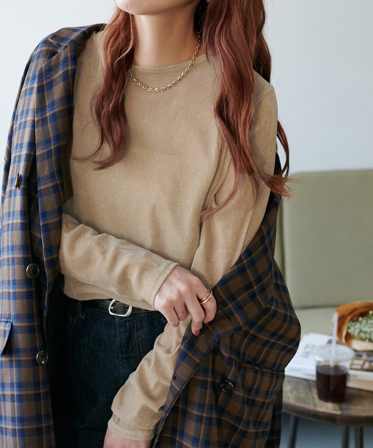 【ディスコート/Discoat】の【リピーター続出!】フロッキーメッシュロングスリーブ《WEB限定カラーあり》 インテリア・キッズ・メンズ・レディースファッション・服の通販 founy(ファニー) 　ファッション　Fashion　レディースファッション　Fashion for Women　インナー　Innerwear　キャミワンピース　Cami Dress, Slip Dress　シアー　Sheer, See-Through　シンプル　Simple, Minimal　スウェット / スエット　Sweatshirt, Sweatwear　スラックス　Slacks, Dress Pants　デニム　Denim, Jeans Material　人気　Popular, Best Seller　ベスト　Vest, Waistcoat　ベロア　Velour, Soft Velvet　メッシュ　Mesh, Net Fabric　リラックス　Relax, Relaxed Fit　おすすめ　Recommended / Our Picks　エレガント 上品　Elegant　ベージュ|ID: prp329100004933555 ipo3291000000037030275