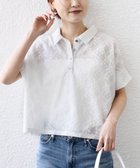 【シップス/SHIPS】の【WEB限定】 手洗い可能 シアー ジャカード ポロ 襟 ショート スリーブ プルオーバー オフホワイト|ID: prp329100004933557 ipo3291000000037309415