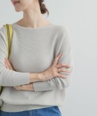 【アーバンリサーチ ドアーズ/URBAN RESEARCH DOORS】のコットンボートネックガーターKNIT 人気、トレンドファッション・服の通販 founy(ファニー) ファッション Fashion レディースファッション Fashion for Women トップス・カットソー Cut & Sew Tops ニット Knit Tops & Sweaters コンパクト Compact, Small Size シンプル Simple, Minimal バランス Balance, Style Balance S/S・春夏 SS, Spring/Summer, Warm Season 夏 Summer 2026年 2026 thumbnail ライトグレー|ID: prp329100004933558 ipo3291000000037030296