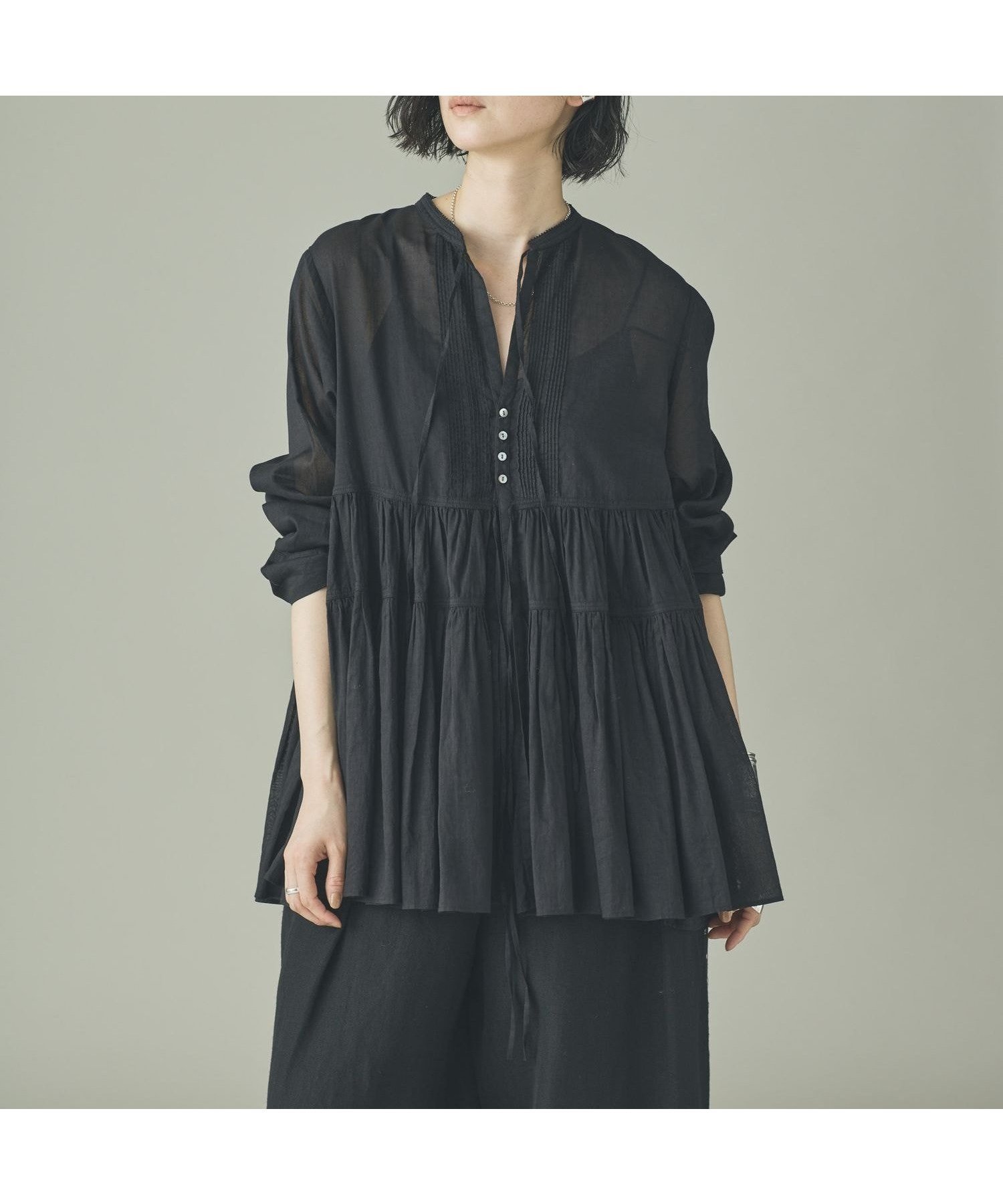 【カレンソロジー/Curensology】のオーガンギャザーブラウス 人気、トレンドファッション・服の通販 founy(ファニー) 　ファッション　Fashion　レディースファッション　Fashion for Women　トップス・カットソー　Cut & Sew Tops　シャツ・ブラウス・オフィスカジュアル　Elegant Blouses & Button-Ups　インド　Indian Textile　エレガント 上品　Elegant　オーガンジー　Organza Fabric　フォーマル　Formal, Dressy　 other-1|ID: prp329100004933559 ipo3291000000037030297