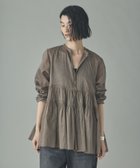 【カレンソロジー/Curensology】のオーガンギャザーブラウス 人気、トレンドファッション・服の通販 founy(ファニー) ファッション Fashion レディースファッション Fashion for Women トップス・カットソー Cut & Sew Tops シャツ・ブラウス・オフィスカジュアル Elegant Blouses & Button-Ups インド Indian Textile エレガント 上品 Elegant オーガンジー Organza Fabric フォーマル Formal, Dressy thumbnail トープ|ID: prp329100004933559 ipo3291000000037030300
