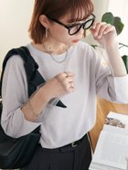 【ディスコート/Discoat】の【新色追加!/全16色展開】シアー袖切替プルオーバー≪WEB限定≫ 人気、トレンドファッション・服の通販 founy(ファニー) ファッション Fashion レディースファッション Fashion for Women トップス・カットソー Cut & Sew Tops カジュアルプルオーバー・ニットトップス Pullovers & Knit Tops / Casual Pullovers インナー Innerwear シアー Sheer, See-Through シンプル Simple, Minimal ジャケット Jacket, Outerwear スリット Slit, Slit Detail 切替 Switching, Contrast Panel thumbnail グレー|ID: prp329100004933560 ipo3291000000037030302