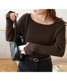 【ディスコート/Discoat】の【WEB限定】モチモチリブサムホールボートネック 人気、トレンドファッション・服の通販 founy(ファニー) ファッション Fashion レディースファッション Fashion for Women おすすめ Recommended / Our Picks インナー Innerwear キャミワンピース Cami Dress, Slip Dress クラシカル Classical, Vintage-Inspired サロペット Overalls, Salopette スラックス Slacks, Dress Pants デニム Denim, Jeans Material トレンド Trend, Trending Now ベーシック Basic, Essential リブニット Rib Knit, Ribbed Knit thumbnail ブラウン|ID: prp329100004933561 ipo3291000000037030324